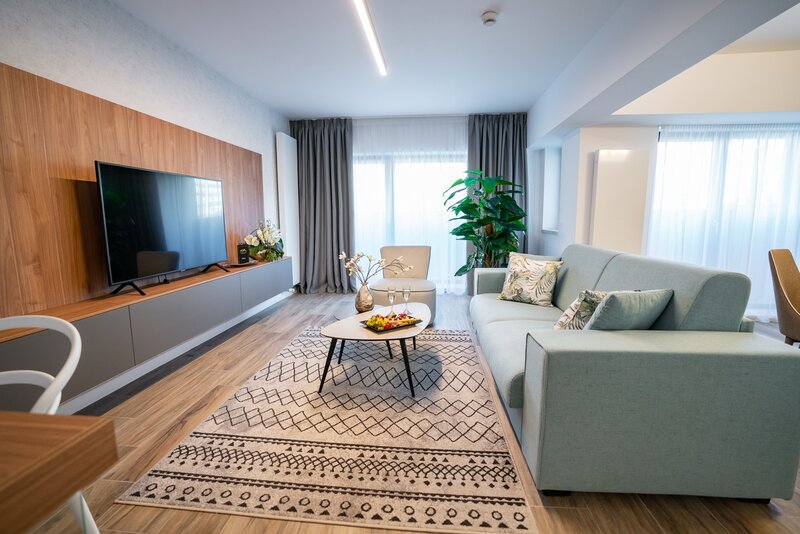 Unirii, Imobil 2023, 2 camere+ terasa, Complet Mobilat si Utilat